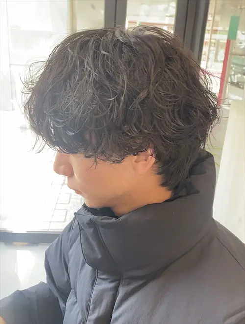 カット+シャドウパーマ